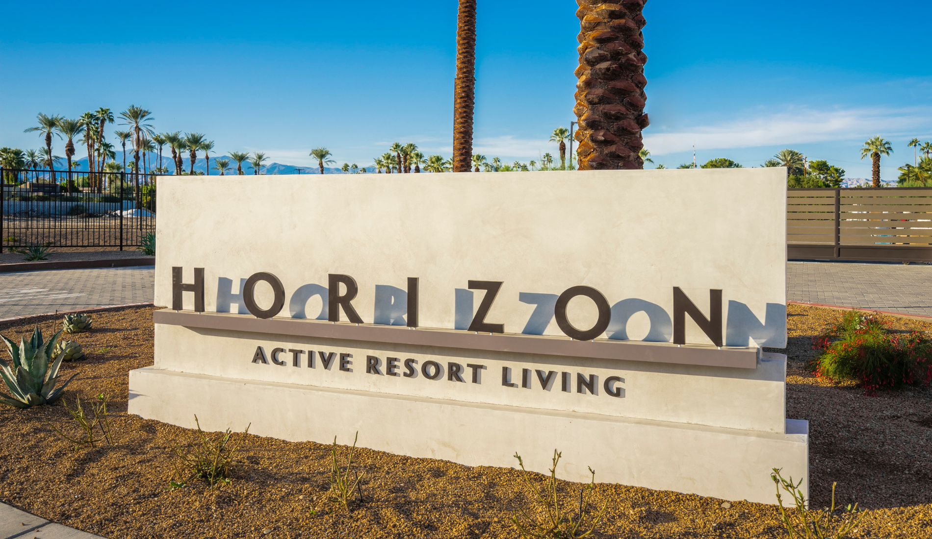 Palm Springs California resort signage